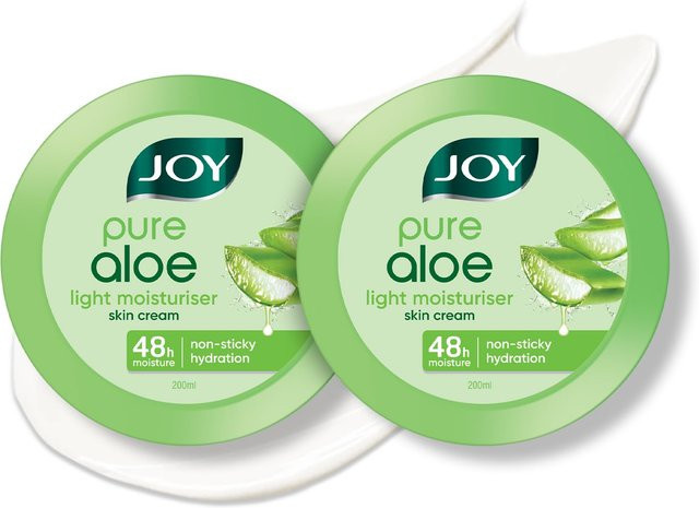 Joy Pure Aloe Vera Feuchtigkeitscreme, 2x200 ml, Normale bis Fettige Haut - Bild 1