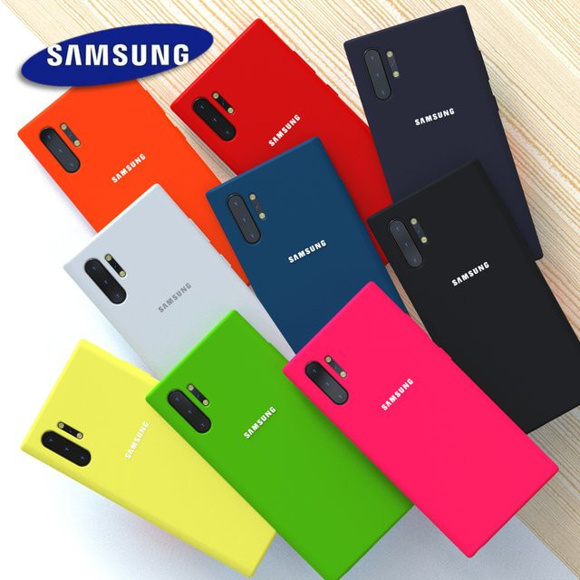 Samsung Silikon Schutzhülle Stoßfestes Soft-Touch Back Cover für Galaxy Note 10 Plus Note 20 Ultra M51 A50 A21S A12 in Grün - Bild 1