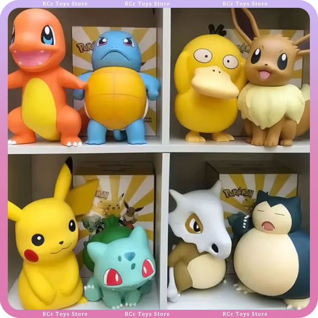 Bandai Pokémon Pikachu Charmander Eevee Squirtle, Modellfigur, Puppe - Bild 1