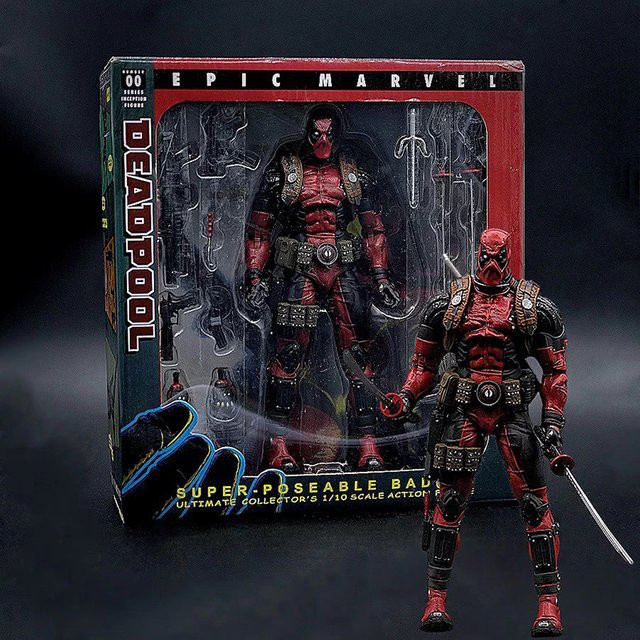 Revoltech Deadpool Actionfigur, Marvel, 16cm, Kunststoff - Bild 1