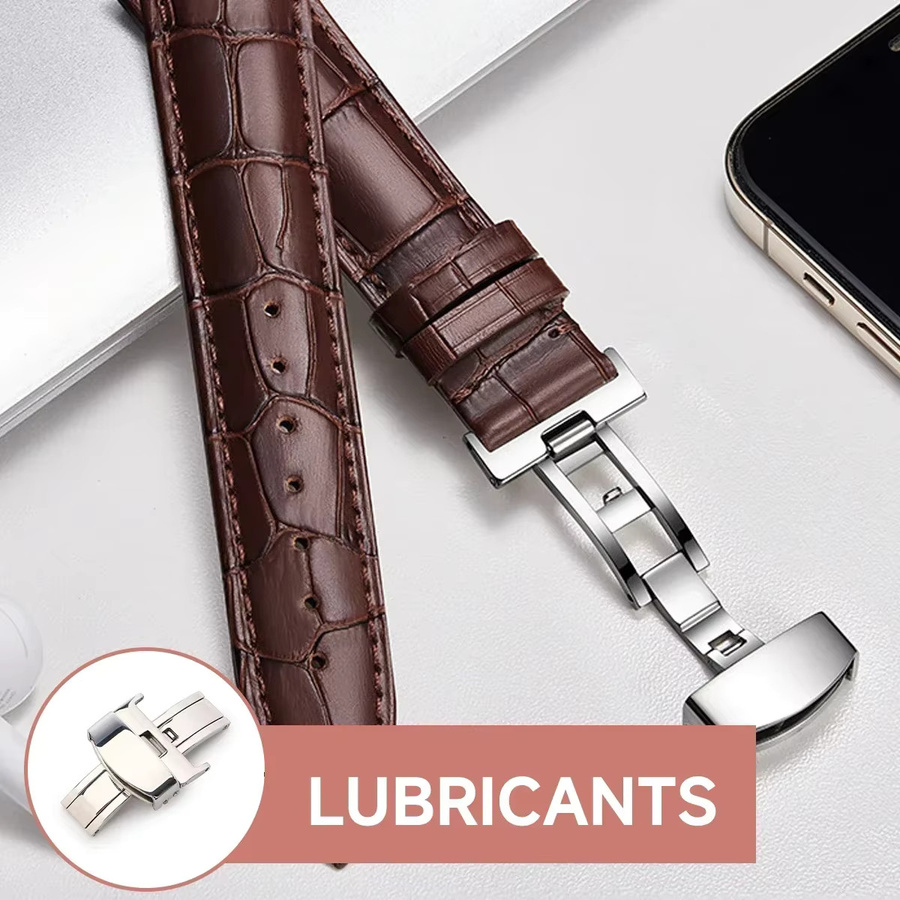 OAKCHARM Uhren-Faltschließe, Edelstahl, Silber, Unisex - Bild 2