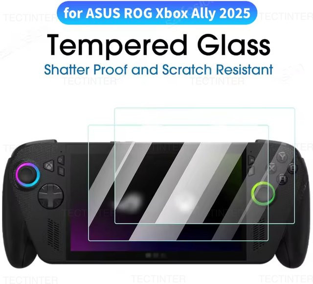 Displayschutzfolie aus gehärtetem Glas für Asus ROG Ally Handheld, transparent, Anti-Kratz-Schutzfolie - Bild 1