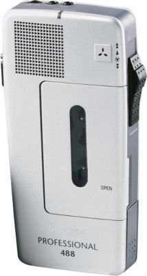 Philips Mini-Kassetten-Diktiergerät Pocket Memo 488 in Silber - Bild 1
