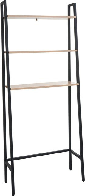 MCW Standregal K82 Leiterregal Industrial Design aus Metall und Holz in Natur, H x B x T: 155 x 64 x 25 cm - Bild 2