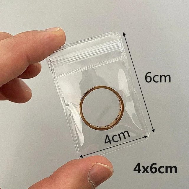 MONDMADE Schmuckbeutel aus transparentem PVC mit Zip-Lock zur Anti-Oxidation, 10 Stück, Breite: 4 cm, Höhe: 6 cm - Bild 1