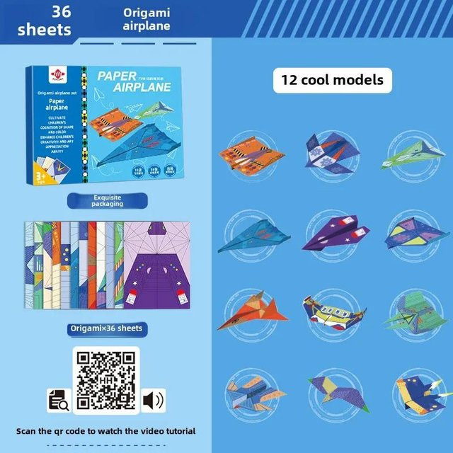 3D Origami DIY Papierflieger Bastelset, ab 6 Jahren - Bild 1