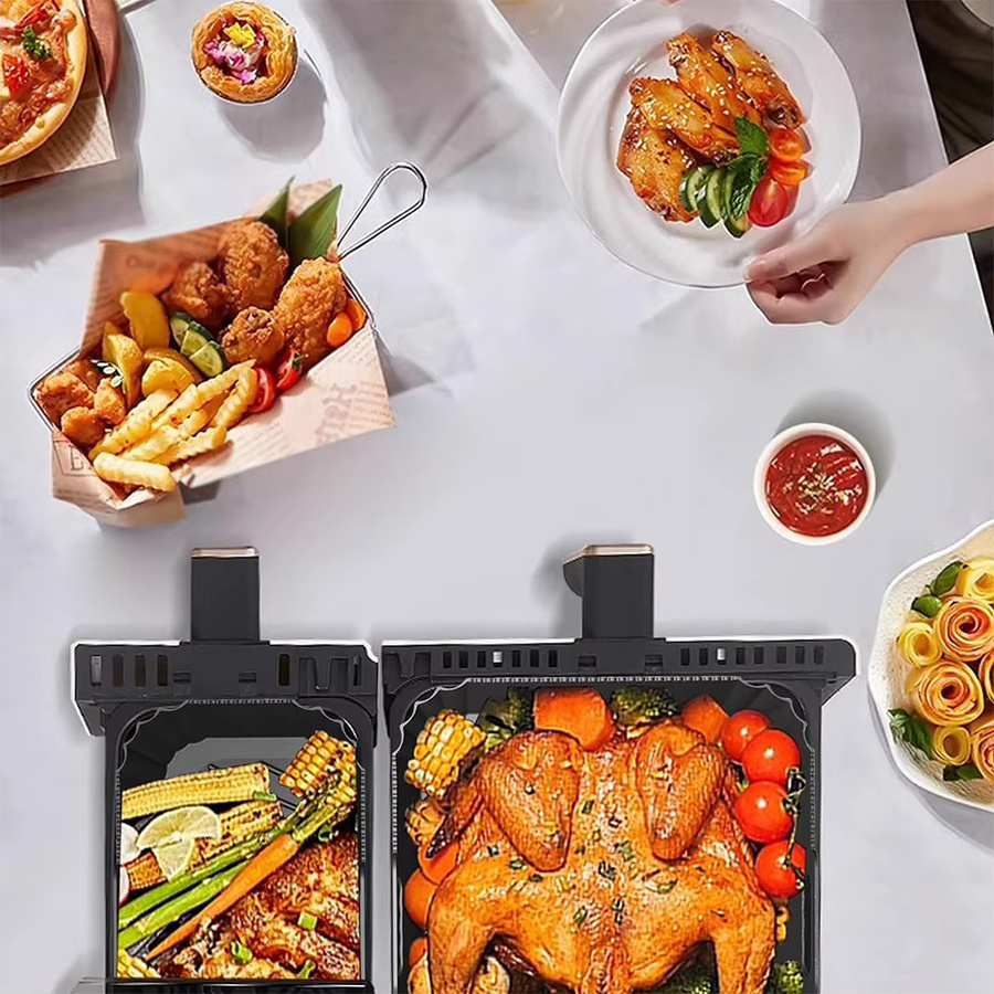 Ninja Silikon Backblech Einsatz für Heißluftfritteusen, rechteckiger Non-Stick Liner in Schwarz, passend für Ninja AF500 - Bild 3