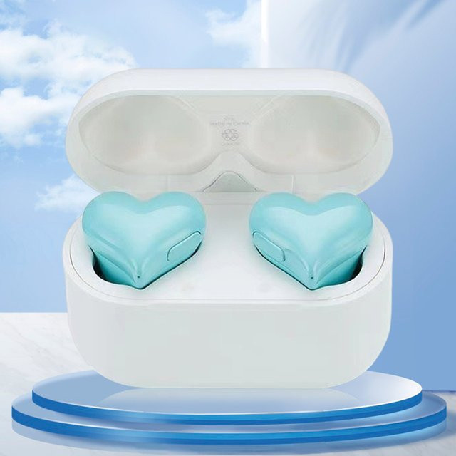 APWIKOGER Heartbuds Kabellose In-Ear Kopfhörer mit Hi-Fi-Stereo und Geräuschunterdrückung in Lila - Bild 1