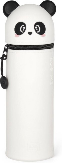 Legami Etui Panda aus Silikon mit Reißverschluss, Weiß, B: 18,5 cm, H: 6,3 cm - Bild 1