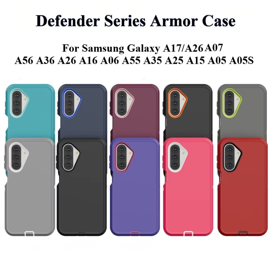 Ottbox Armor Robuste Militär-Schutzhülle für Samsung Galaxy A57 A37 A27 A17 A07 A56 A36 A26 A16 A55 in Schwarz und Rot - Bild 4