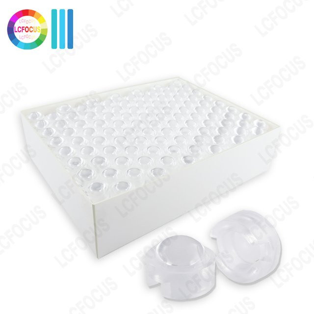 LCFOCUS Mini-LED-Konvexlinse aus Acryl mit Halter und Reflektor für IR CCTV LED, transparent, Durchmesser: 13 mm - Bild 1