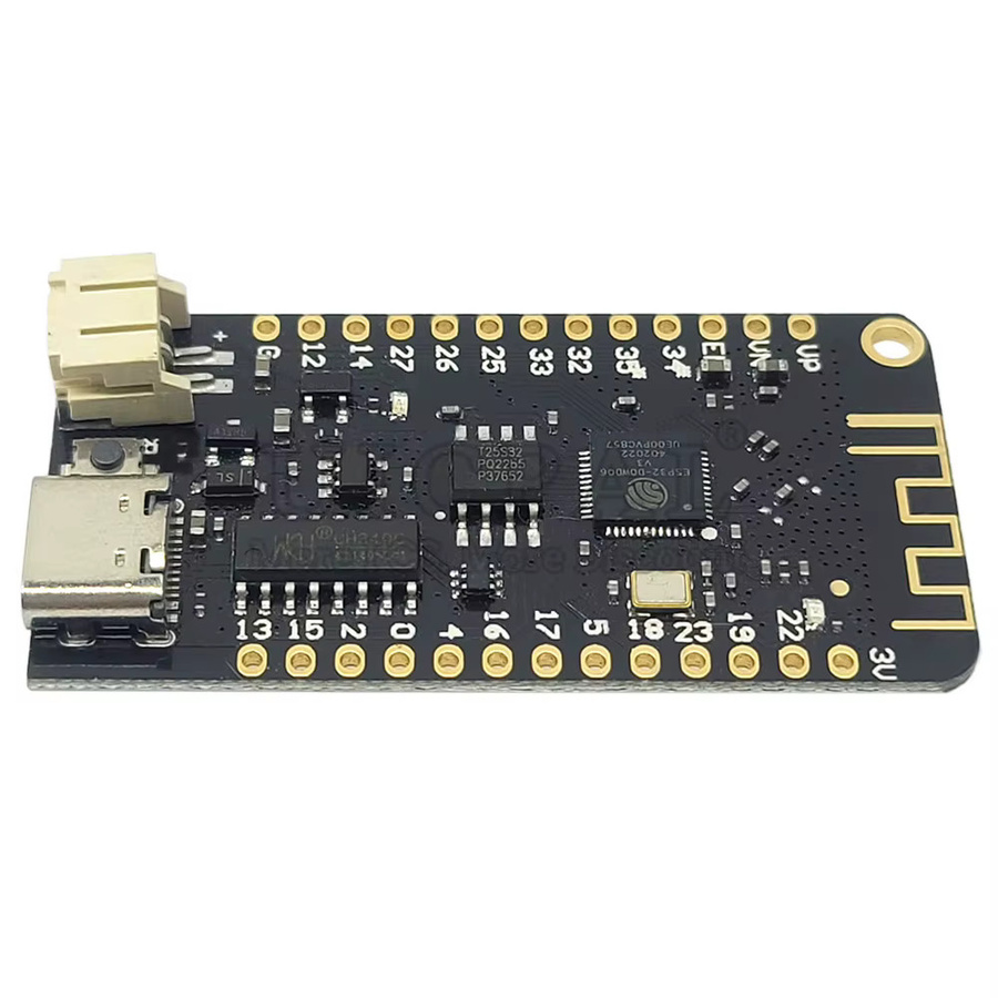 BT-WLAN-Modul UICPAL für MicroPython-Entwicklungsboard mit Bluetooth, Wi-Fi, Lithium-Batterie-Schnittstelle, 4MB Flash-Speicher und USB Typ-C in Schwarz - Bild 3