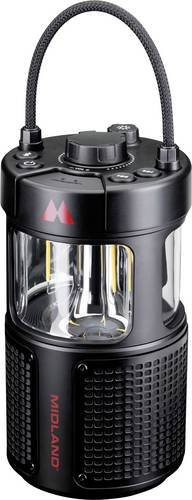 Midland ER C1717 LED Camping-Laterne in Schwarz mit dimmbarer Omnidirektional-Beleuchtung - Bild 1