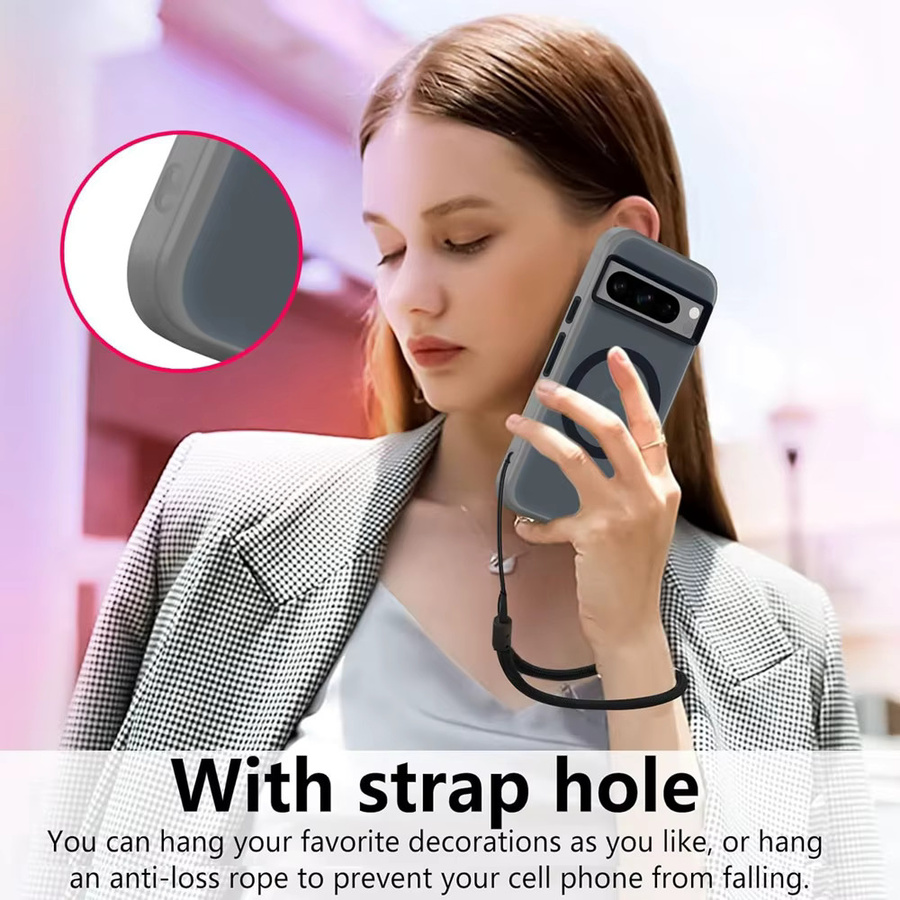 Wasserdichte magnetische Schutzhülle für Google Pixel 10, 9, 8, Pro, XL, 9A, 8A in mattierter, durchscheinender Optik mit Bonbonfarben - Bild 5