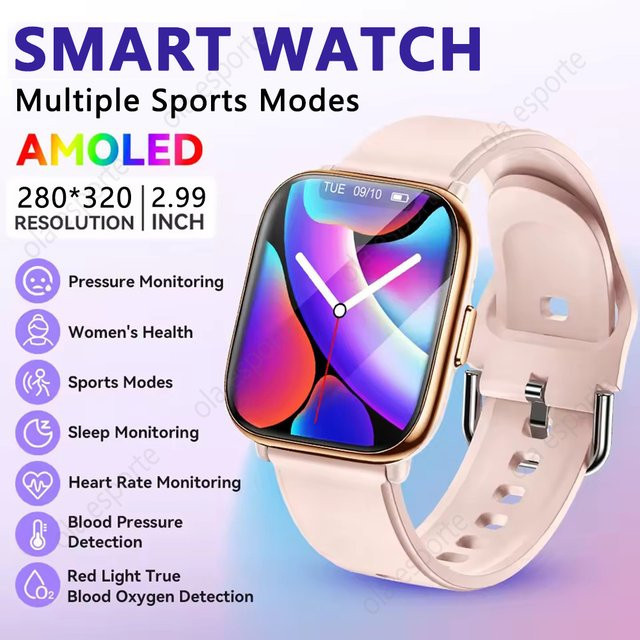 Ola Esporte Smartwatch, Schwarz, Silikon, Damen - Bild 1