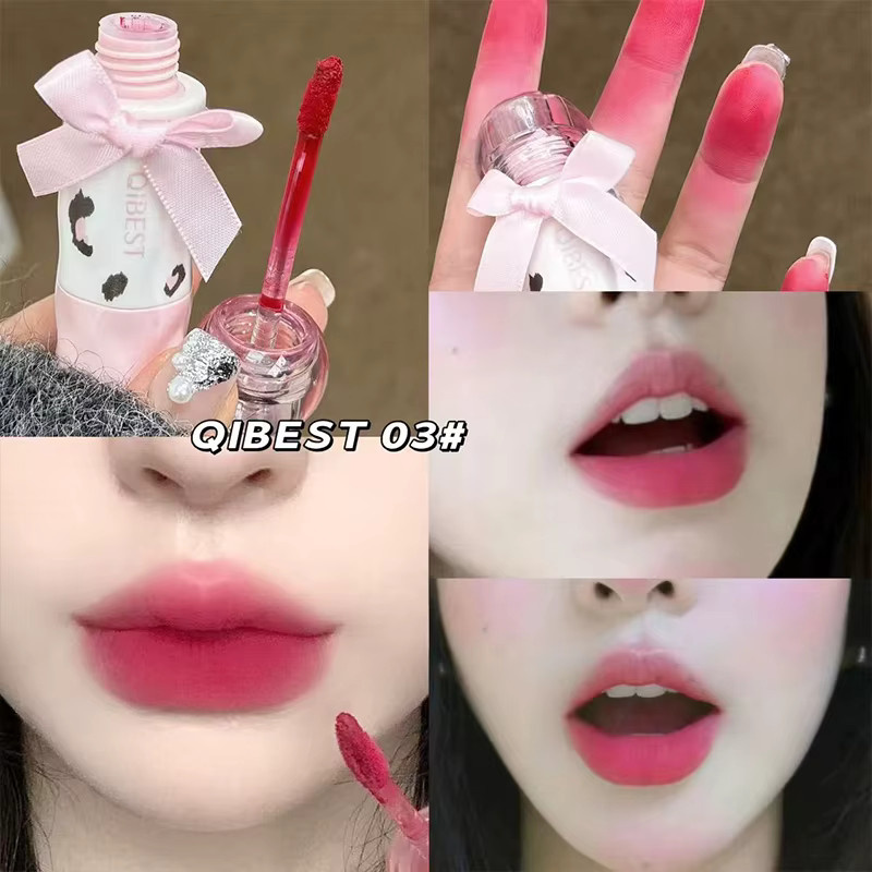 QIBEST Lippenstift, 4 Farben, matt, wasserfest, Damen - Bild 3