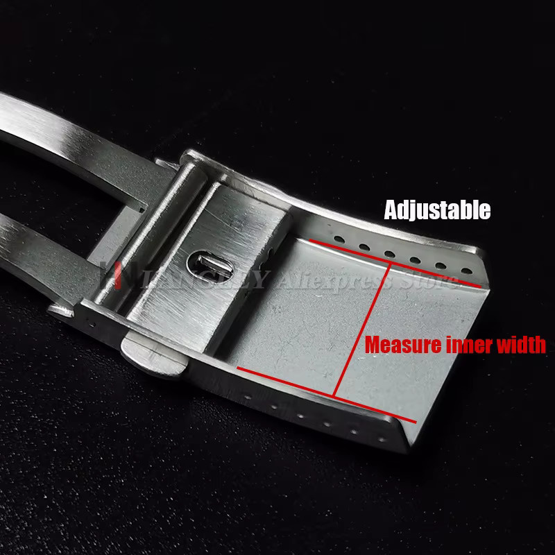 Uhrenarmband-Verschluss langley, Edelstahl, Silber, Unisex - Bild 4