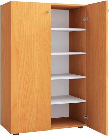 VCM Schuhschrank Lona in Buche und Braun, B/H/T: 70 x 110 x 39 cm - Bild 1
