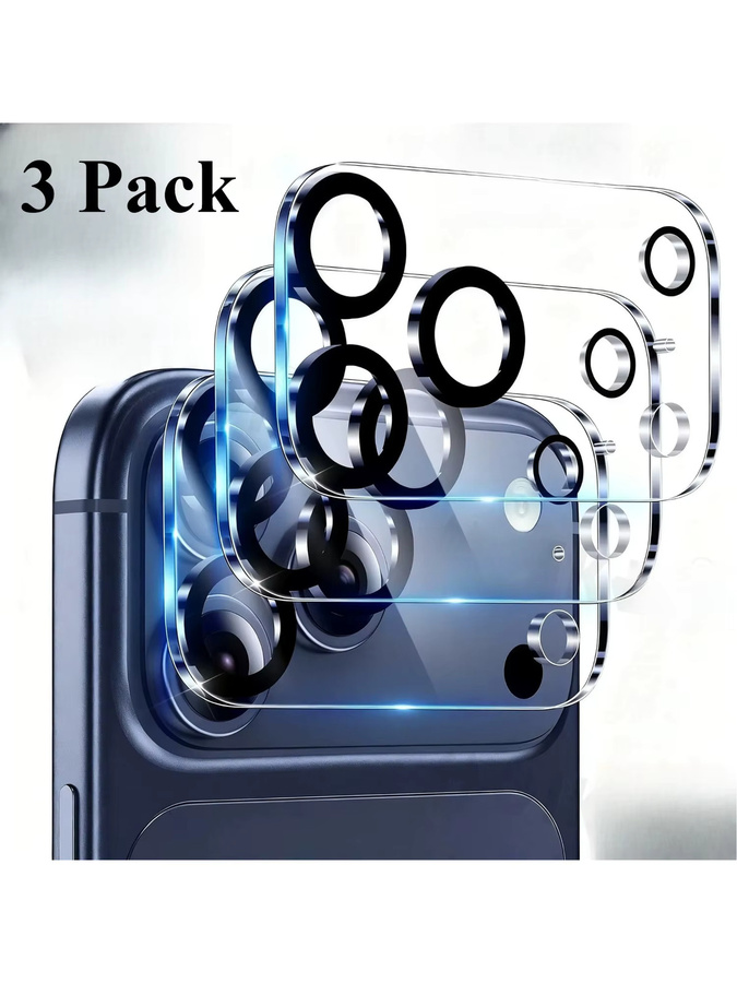 3er-Pack Transparentes Gehärtetes Glas für Apple iPhone 17 Pro Max, iPhone 17 Pro und iPhone 17 Air als Kamera-Objektivschutz mit 9H Härtegrad - Bild 5