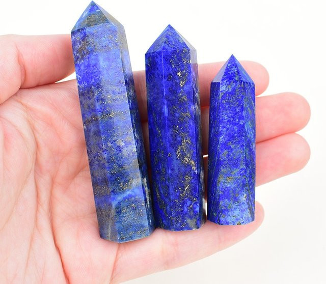 RYCRYSTAL Lapis Lazuli Kristallstein als Dekorationssäule in Blau - Bild 1