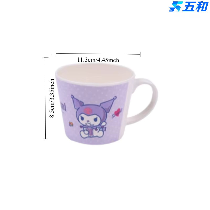 WUHE Kuromi Kinderbecher aus Keramik für Milch und Frühstück, 260 ml - Bild 2