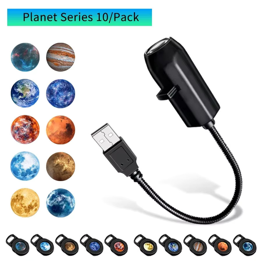 GGBEE USB Projektionslicht Planet für Schlafzimmer mit 5V Direct Insertion für Weihnachten und Halloween - Bild 6