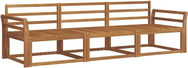 vidaXL Outdoor-Sofagarnitur 3-teilig aus Massivholz Akazie in Braun - Bild 1