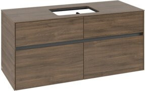 V&B Waschtischunterschrank Collaro in Arizona Oak mit mittigem Waschtisch, B/H/T: 120 x 54,8 x 50 cm - Bild 1