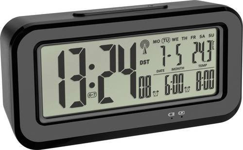 TFA Dostmann Funk Wecker, Schwarz, Unisex - Bild 1