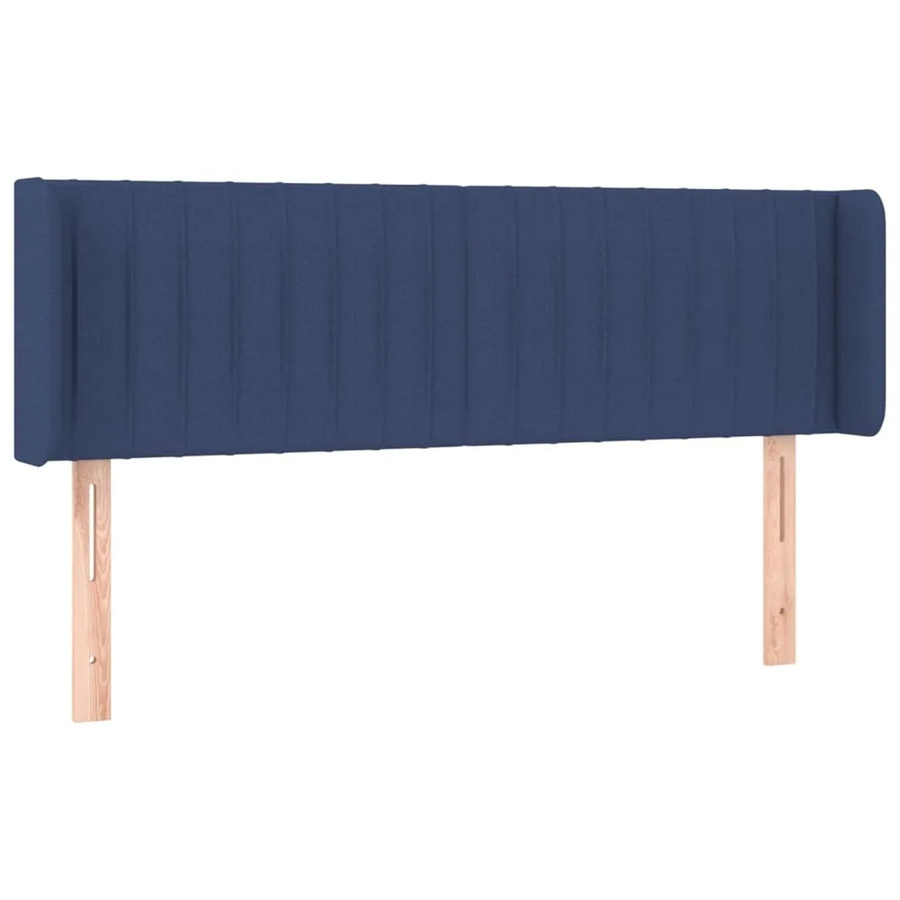 vidaXL LED Kopfteil Blau mit USB-Ladeport und integrierter Beleuchtung, B/H: 147 x 88 cm, Stoff - Bild 2