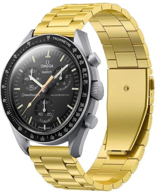 MY-CASE Uhrenarmband Edelstahl, 20 mm, Gold, Unisex - Bild 1