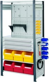 Kappes Steckregal RasterPlan Mod. 7 in Anthrazit Grau, B/T/H: 100 x 50 x 200 cm - Bild 1