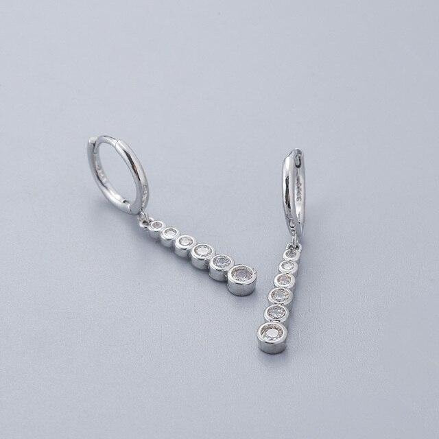 Creolen 925 Silber, Zirkonia, Damen - Bild 1