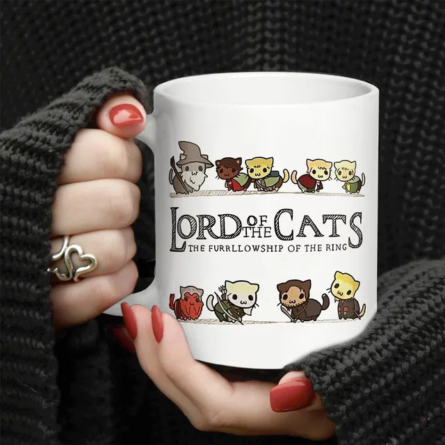 Weiße Keramiktasse To Catch Fish mit Anime Motiv für Kaffee und Tee - Bild 1