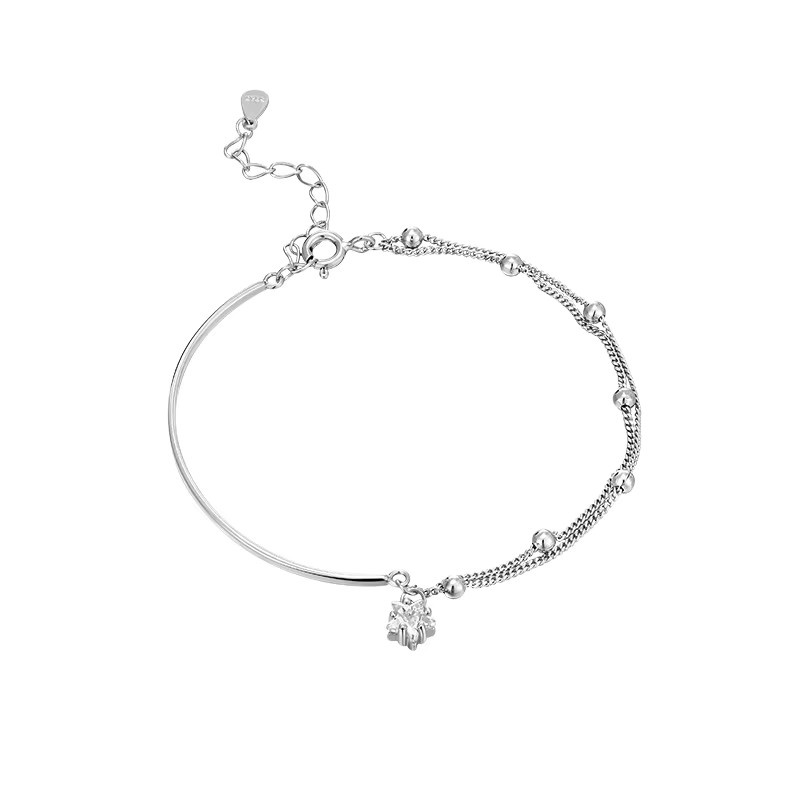 FANGSU Armband, 925 Silber, Stern-Doppelschicht, Damen - Bild 3