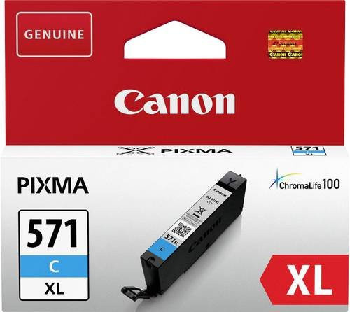 Original Canon Tintenpatrone CLI-571C XL Cyan für Inkjet-Drucker - Bild 1
