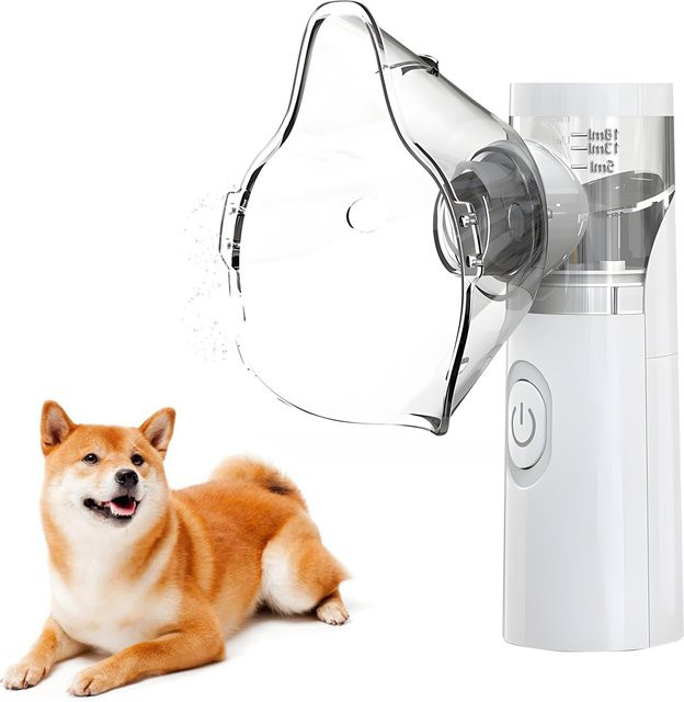 Fireurus Intelligenter Handnebulizer für Katzen und Hunde in Weiß zur Atemwegserleichterung und Tiergesundheit - Bild 1