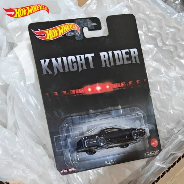 Hot Wheels Knight Rider K.I.T.T., Druckguss-Modellauto, Schwarz, 1:64 - Bild 1