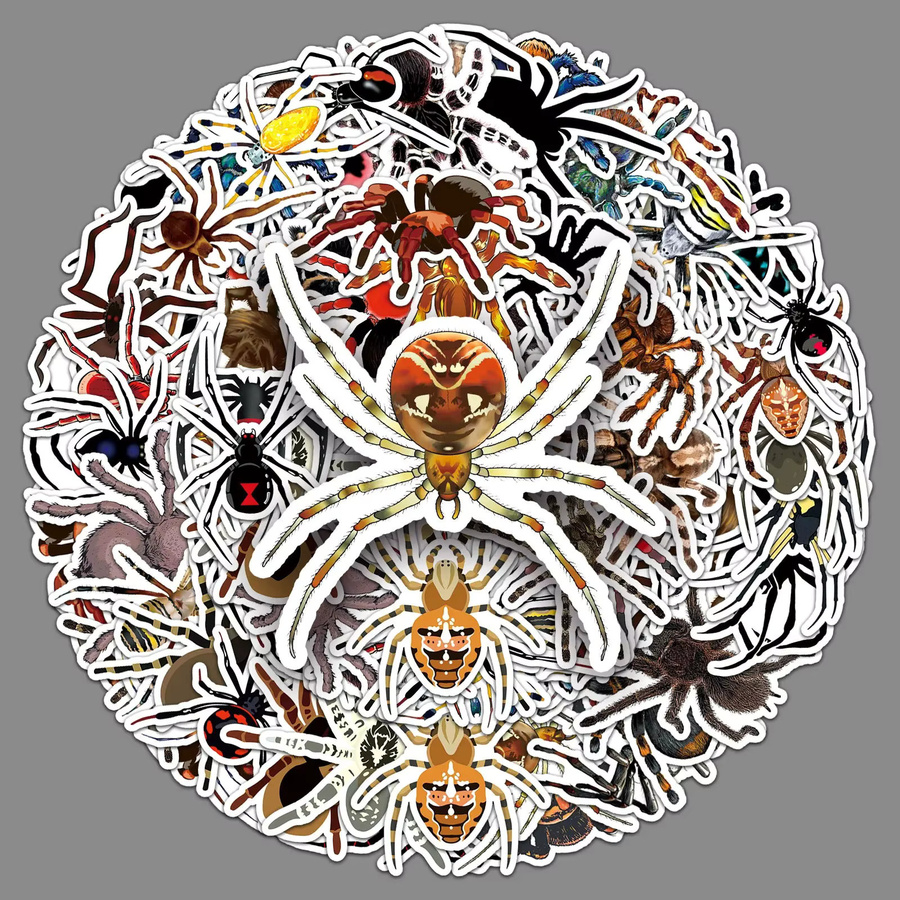 GOGOTU Cartoon-Insekten- und Spinnen-Aufkleber, 50-teiliges Set, multicolour - Bild 2
