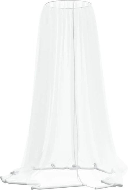 vidaXL Moskitonetz für Sonnenschirm aus Polyester in Weiß, Durchmesser: 300 cm, Höhe: 230 cm - Bild 1