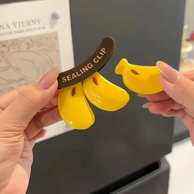 Kreativer magnetischer Snack-Abdichtungsclip aus Kunststoff in Grün zur feuchtigkeitsbeständigen Lebensmittelaufbewahrung - Bild 1