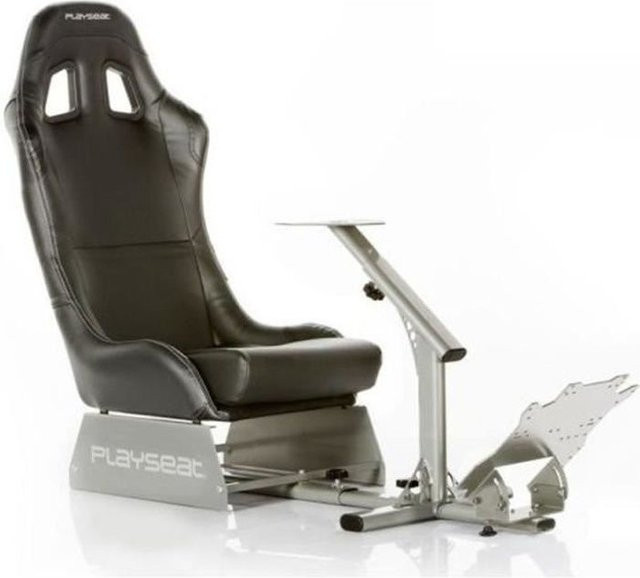 Playseat Evolution Fahrzeugsimulationssitz aus Kunstleder in Schwarz für Racing und Simulation - Bild 1
