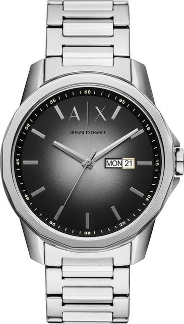 Armani Exchange Armbanduhr, Quarz, Edelstahl, Grau, Herren - Bild 1
