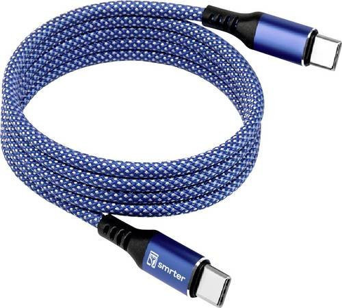 Smrter USB-C Ladekabel Blau, Länge: 1 m - Bild 1