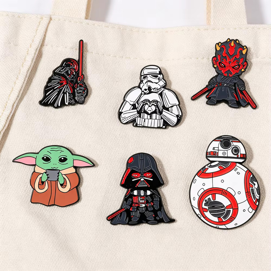 Star Wars Emaille-Pins-Set, 6-teilig, Unisex - Bild 3