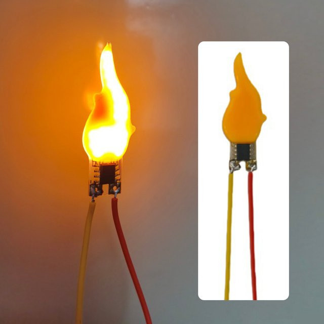 APWIKOGER LED-Flammeneffekt-Glühbirnen mit Flicker-Effekt, 3V Blitzkerzen für deine Party-Dekoration, 2200K Warmweiß - Bild 1