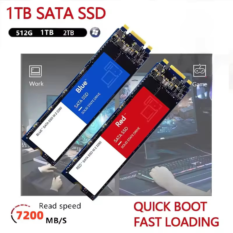Lenovo M.2 NGFF Externe SSD mit 1 TB Kapazität und USB 3.2 Typ C Anschluss in Grün - Bild 2