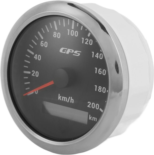GoolRC GPS-Tachometer mit 3,3 Zoll Display und Hintergrundbeleuchtung, Geschwindigkeitsanzeige 0-200 km/h, IP67 wasserdicht, schwarzes Zifferblatt für Auto, Marine und Boot - Bild 1