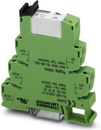Phoenix Contact PLC-RPT-24DC/21-21 Interface-Relais, 24 V/DC, 6 A, 2 Wechsler, Grün, 10 Stück - Bild 1