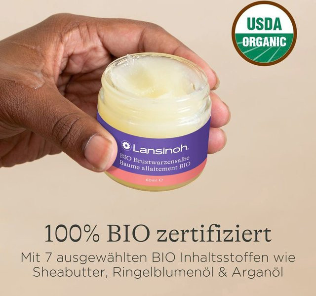 Lansinoh BIO Brustwarzensalbe, 60 ml - Bild 3